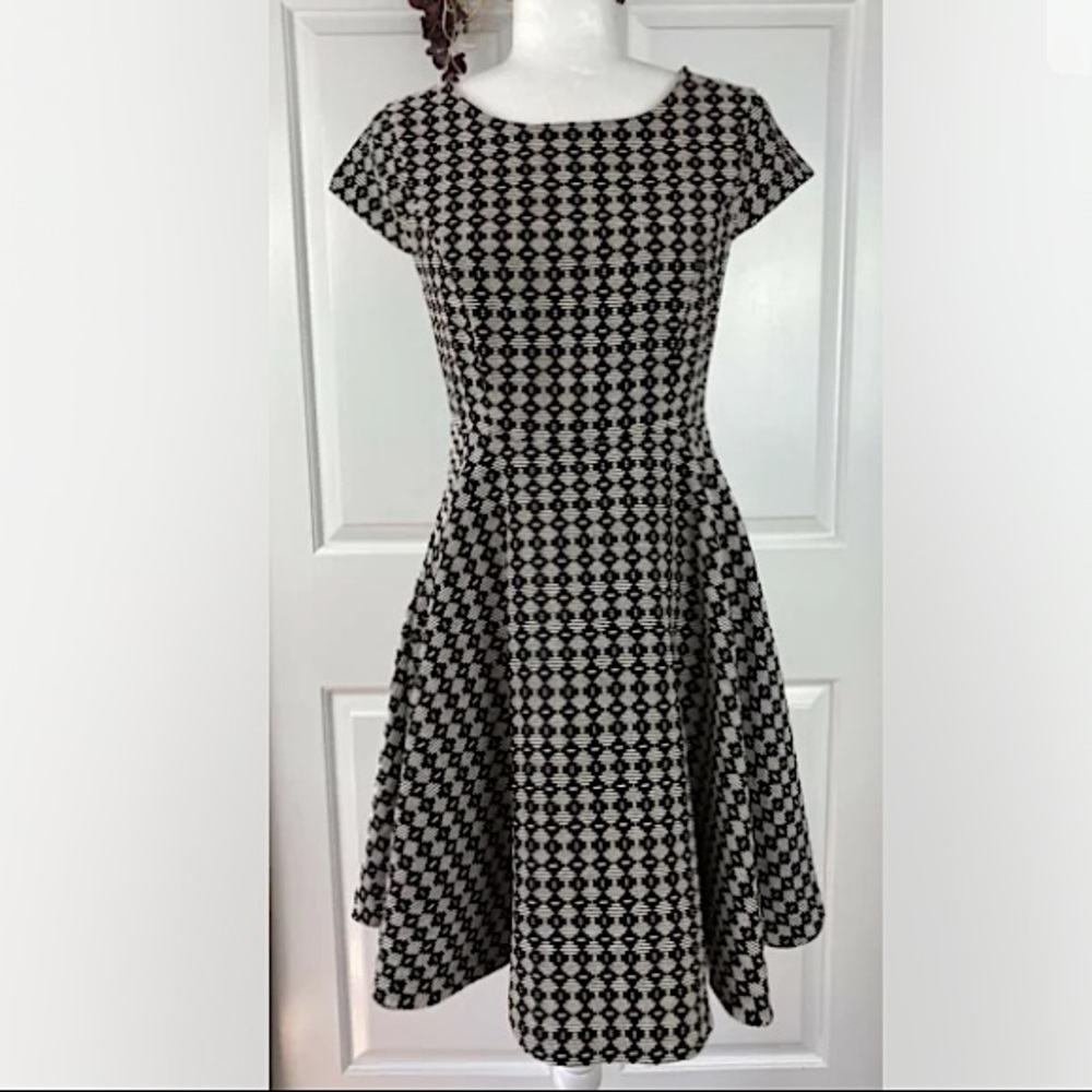 Maeve Anthropologie Fit & Flare print dress short sleeve women’s Size 2
